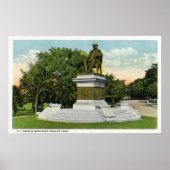 Seaside Park Uitzicht van het P T Barnum Monument Poster (Voorkant)