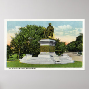 Seaside Park Uitzicht van het P T Barnum Monument Poster