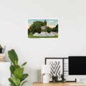 Seaside Park Uitzicht van het P T Barnum Monument Poster (Thuiskantoor)