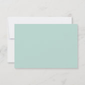 Seaside Pastels Wedding RSVP Respons (Achterkant)