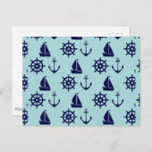 Seaside Pattern Briefkaart (Voorkant / Achterkant)