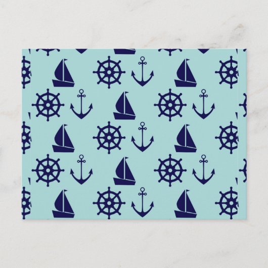 Seaside Pattern Briefkaart (Voorkant)