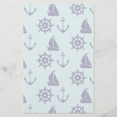 Seaside Pattern Briefpapier (Voorkant)