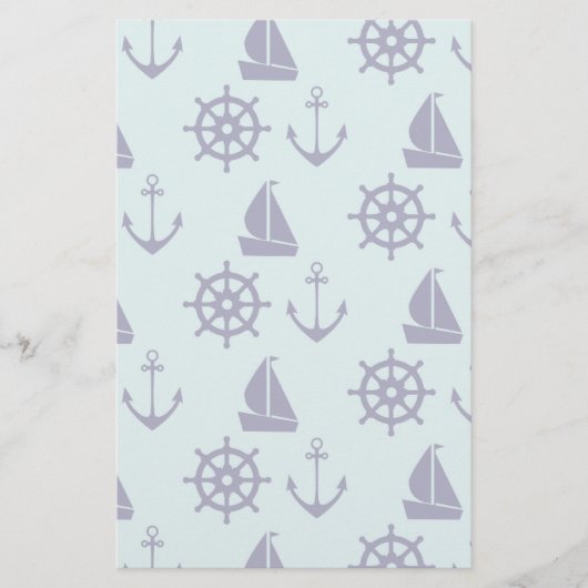 Seaside Pattern Briefpapier (Voorkant)