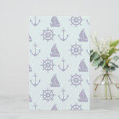 Seaside Pattern Briefpapier (Staand voorkant)