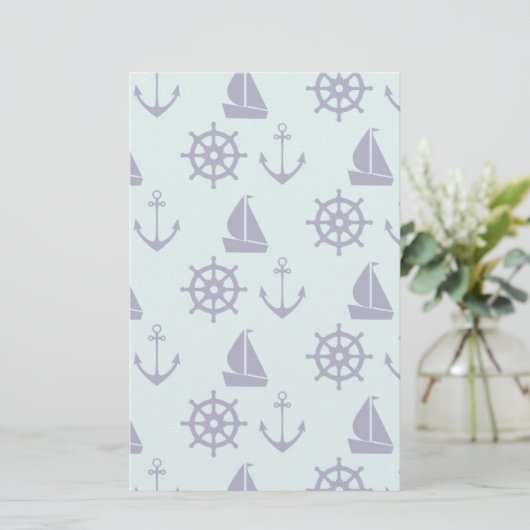 Seaside Pattern Briefpapier (Staand voorkant)