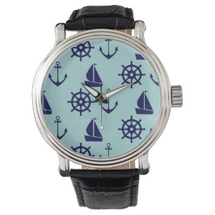Seaside Pattern Horloge