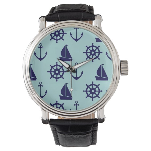 Seaside Pattern Horloge (Voorkant)