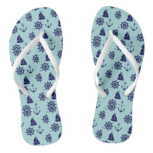 Seaside Pattern Teenslippers (Voetbed)