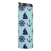 Seaside Pattern Thermosbeker (Geroteerd rechts)