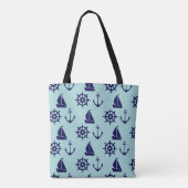 Seaside Pattern Tote Bag (Achterkant)
