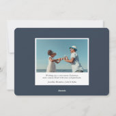 Seaside Peace | Rustieke kustfoto Feestdagenkaart (Achterkant)