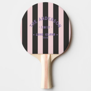 Seaside Roze Fluistering & Zwarte Streep & Familie Tafeltennisbatje