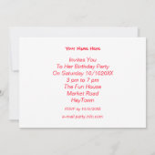 Seaside Sand Castles Fun Summer Beach Kaart (Achterkant)