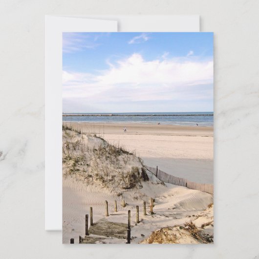 Seaside Sand Dunes Family Reunion Uitnodiging (Achterkant)