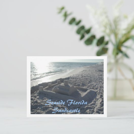 Seaside Sandcastle Briefkaart (Staand voorkant)