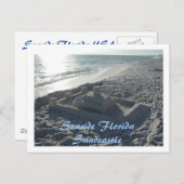 Seaside Sandcastle Briefkaart (Voorkant / Achterkant)