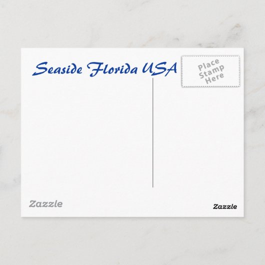 Seaside Sandcastle Briefkaart (Achterkant)