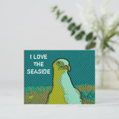 Seaside seagull briefkaart (Staand voorkant)
