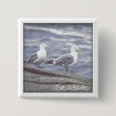 Seaside Seagulls Button (Voorkant)