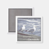 Seaside Seagulls Magnet (Voorkant / Achterkant)