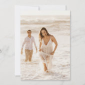 Seaside Seashell Kustbruiloft Save The Date (Voorkant)