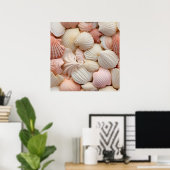 Seaside Seashells Art Poster (Thuiskantoor)