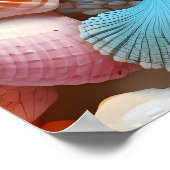 Seaside Seashells Art Poster (Hoek)