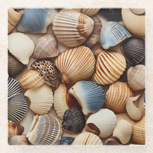 Seaside Seashells Glass Onderzetter