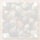 Seaside Seashells Glass Onderzetter (Achterkant)