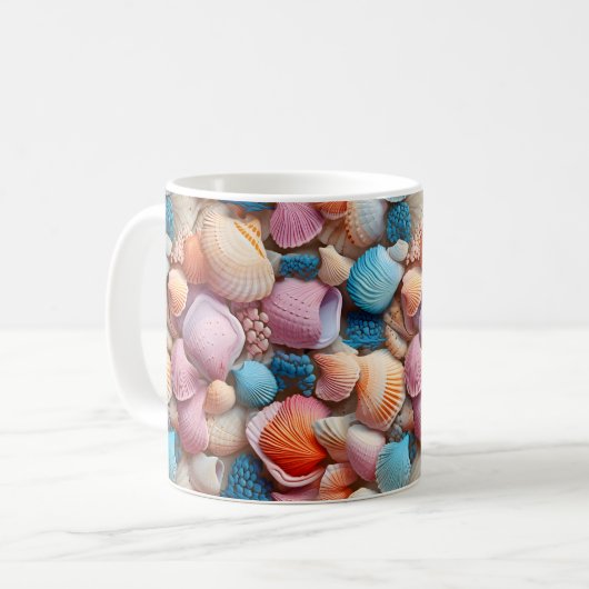 Seaside Seashells Mok (Voorkant links)