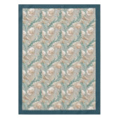 Seaside Seashells Zee sterren pastel groen ivoor Tafelkleed (Voorkant)