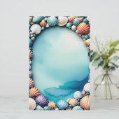 Seaside Serenity Briefpapier (Staand voorkant)