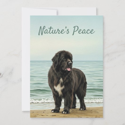 Seaside Serenity - Natuur voor honden in Newfoundl Kaart (Voorkant)