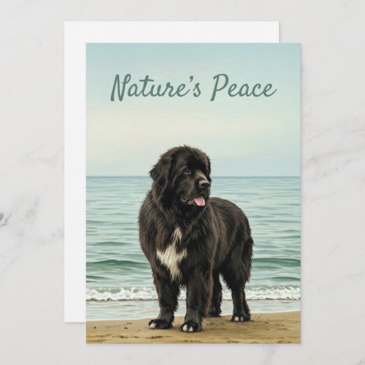 Seaside Serenity - Natuur voor honden in Newfoundl Kaart (Voorkant / Achterkant)