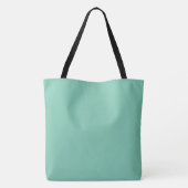 Seaside Serenity op groene achtergrond Tote Bag (Achterkant)