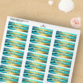Seaside Serenity Personaliseer retour adres Etiket