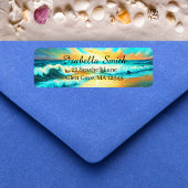 Seaside Serenity Personaliseer retour adres Etiket