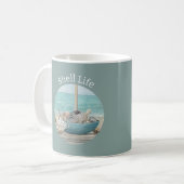 Seaside Serenity Shell Life Collectie Koffiemok (Voorkant links)