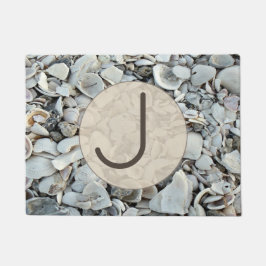 Seaside Shells Initial Welcome Deurmat