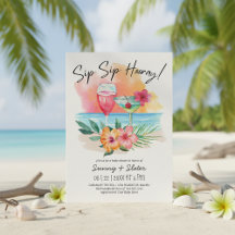 Seaside Sippin' | Baby shower van tropisch strand