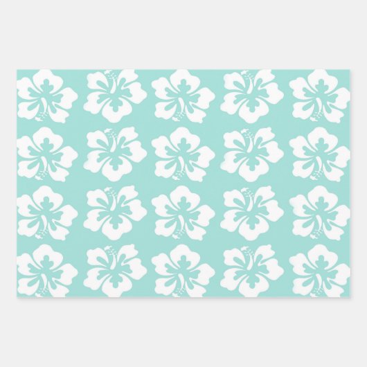 Seaside Sippin' | Tropisch strand Hibiscus Hooray Inpakpapier Vel (Voorkant 2)