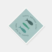 Seaside Soiree VERJAARDAGSFEEST Schattigee Vissen  Servet (Hoek)