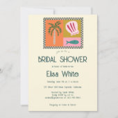 Seaside Soiree Vrijgezellenfeest Modern Schattige  Kaart (Voorkant)