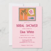 Seaside Soiree Vrijgezellenfeest Modern Schattige  Kaart (Voorkant)