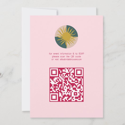 Seaside Soiree Vrijgezellenfeest Modern Schattige  Kaart (Achterkant)