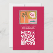 Seaside Soiree Vrijgezellenfeest Modern Schattige  Kaart (Achterkant)