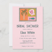 Seaside Soiree Vrijgezellenfeest Modern Schattige  Kaart (Voorkant)