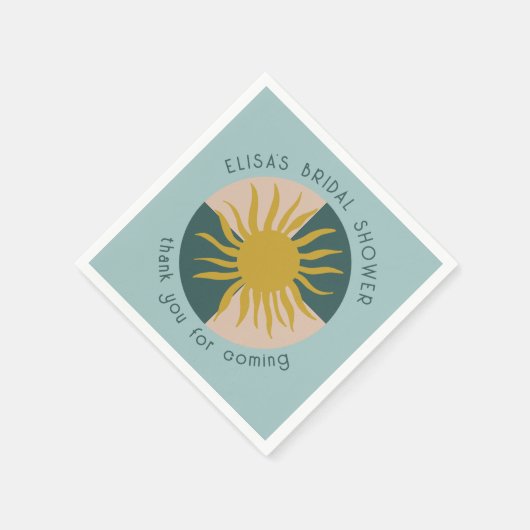 Seaside Soiree Vrijgezellenfeest Modern Schattige  Servet (Hoek)