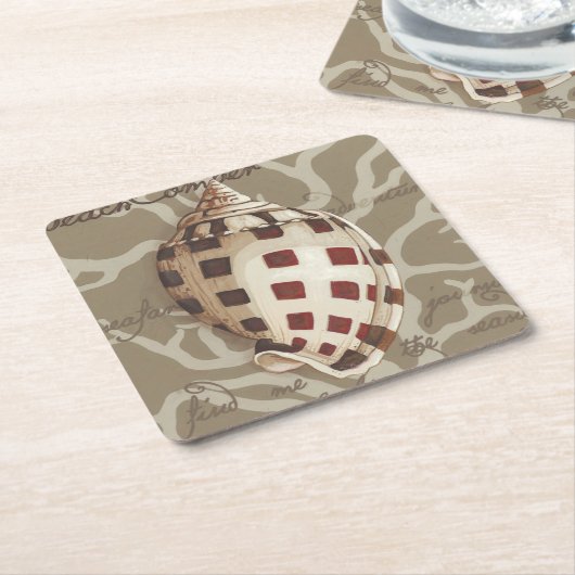 Seaside Sonnet I Kartonnen Onderzetters (Schuin)